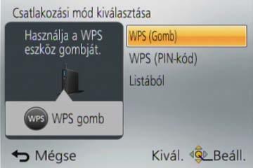 Wi-Fi/NFC Tudnivalók a csatlakoztatásról [Hálózaton keresztül] Csatlakoztatás vezeték nélküli hozzáférési ponton keresztül Válassza ki a vezeték nélküli hozzáférési ponthoz való csatlakozási módot.