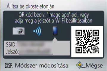 Wi-Fi/NFC Fényképezőgép működtetése okostelefonnal, illetve táblagéppel Csatlakoztatás okostelefonhoz/táblagéphez A [Wi-Fi] gombot nyomva tartva vagy az NFC-funkcióval könnyen létrehozhatja a Wi-Fi