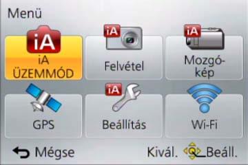 Alapvető tudnivalók Fénykép készítése automatikus beállításokkal [Intelligens auto] üzemmód [Intelligens auto plus] üzemmód [Intelligens auto plus] (ia+)