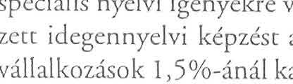 (77,30/0); alapfokú illetve felsőfokú nyelvvizsgát egyformán 9,1 % kíván meg.