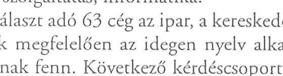 A válaszadók 93,7 % -a nem tartja szükségesnek a nyelvi diplomát az alkalmazás szempontjából.