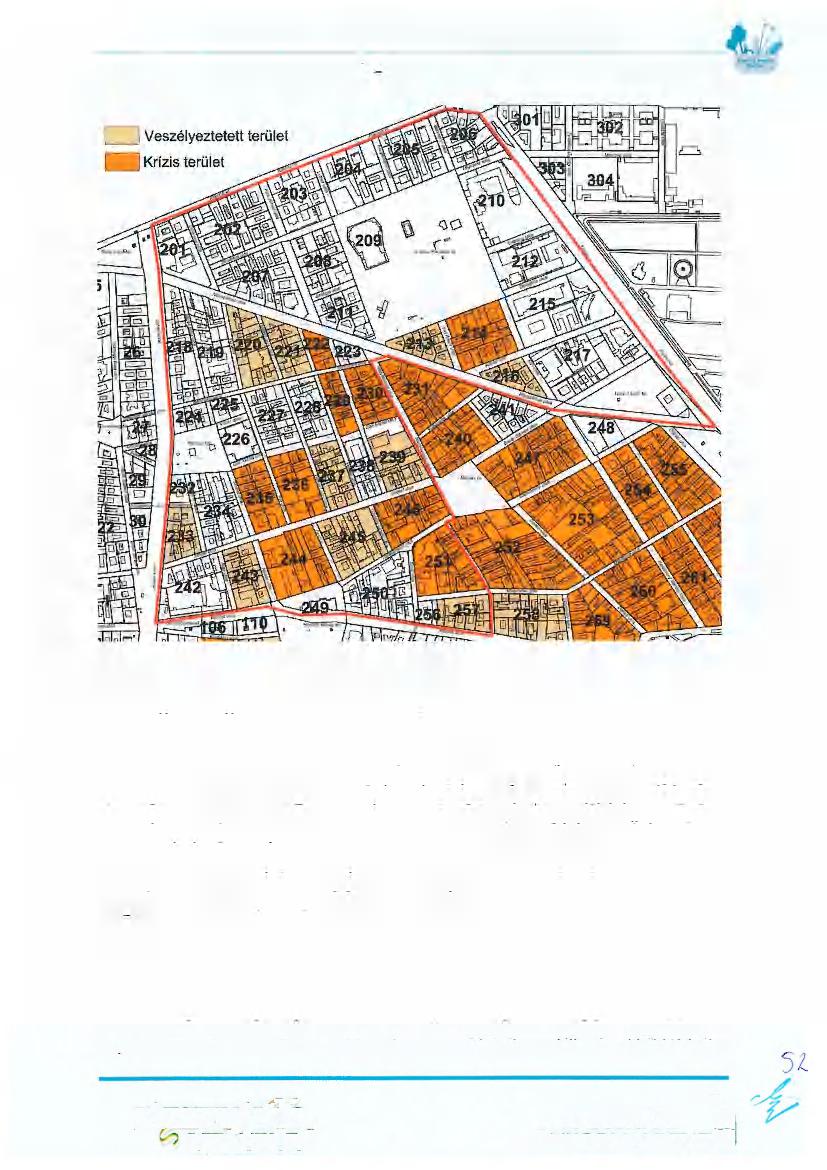 Déri Miksa utca a Csarnok negyed főutcája, azaz a DériM Projekt" TÉR KÖZ 2018 A" A krízis és veszélyeztetett tömbök a tervezési területen Az együttműködő partner bemutatása Forrás: KSH 2001 és 2011.
