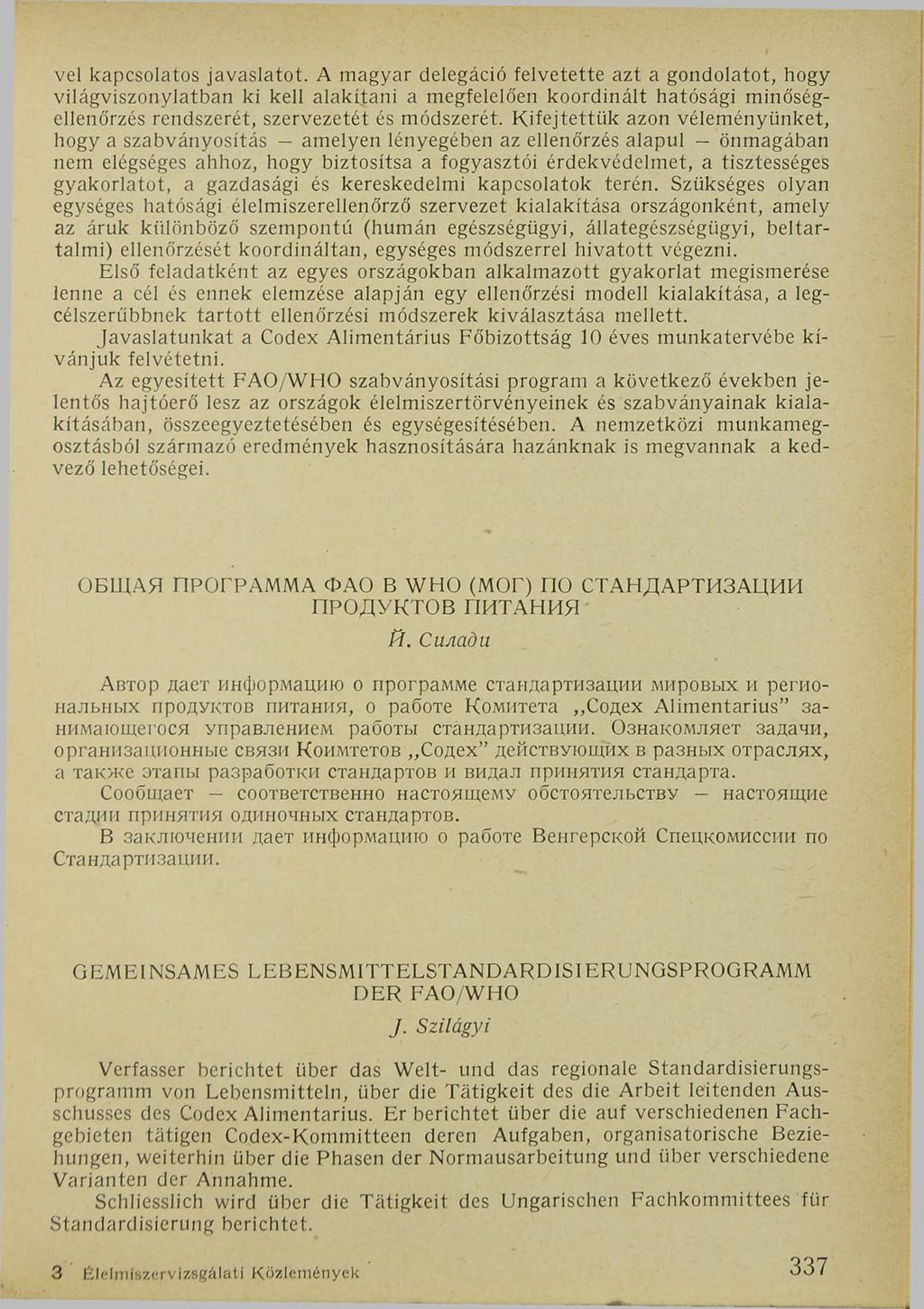 vei kapcsolatos javaslatot.