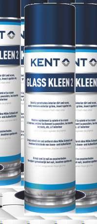 illatot hagy maga után. A KENT Glass Kleen 2 csík- és karcmentes felületet hagy alkalmazása után. 1. Permetezze egyenletesen a KENT Glass Kleen 2-őt a kezelni kívánt felületre 2.