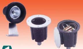PC 49 falikar, műanyag, fekete, induktív előtéttel, 4x9W / G23 kompakt fénycsőhöz, IP 55 1-29-12-0007 UWF 10 vízbe meríthető, IP68 UWF