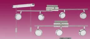 H Lámpagarnitúrák Lámpagarnitúrák, folytatás Lámpa garnitúrák ZAHRA függesztékes garnitúra ZAHRA 4-es LED függeszték, 745x80x1200mm, 108 LED (nem cserélhető), 20W / 1600lm /3000K, IP20