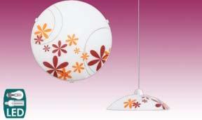 BLOOMY függesztékes garnitúra BLOOMY függeszték, Ø300mm, 1x60W / E27 1-20-10-0558 BLOOMY mennyezeti lámpa, Ø250mm, 1x60W / E27