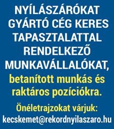KÖNNYŰ fizikai munkára, egyműszakos munkarendbe kollégákat keresünk. Bejárás támogatott. 06-20/263-8598 BELVÁROSI húsüzletbe keresünk eladót. Tel.