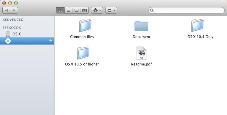 Amikor Macintosh számítógépről nyomtat, a készülék emulációs beállítását állítsa [KPDL] vagy [KPDL(Auto)] opcióra. Default emulation (4-17.