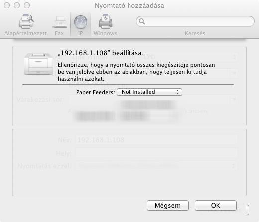1 2 3 4 MEGJEGYZÉS Ha IP csatlakozást használ, kattintson az IP csatlakozás IP