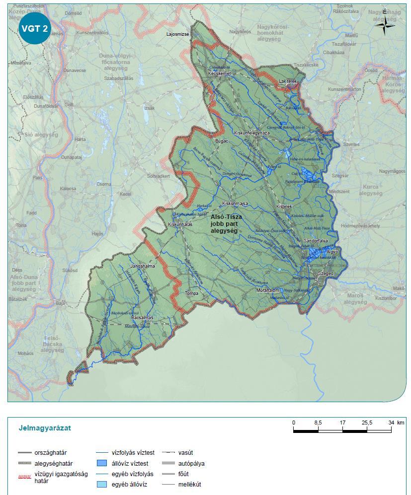 Mintaterület bemutatása Az általam vizsgált Tisza-menti holtágak a Tisza részvízgyűjtőjének Alsó-Tisza jobb part alegységén és Kurca alegységén találhatóak.
