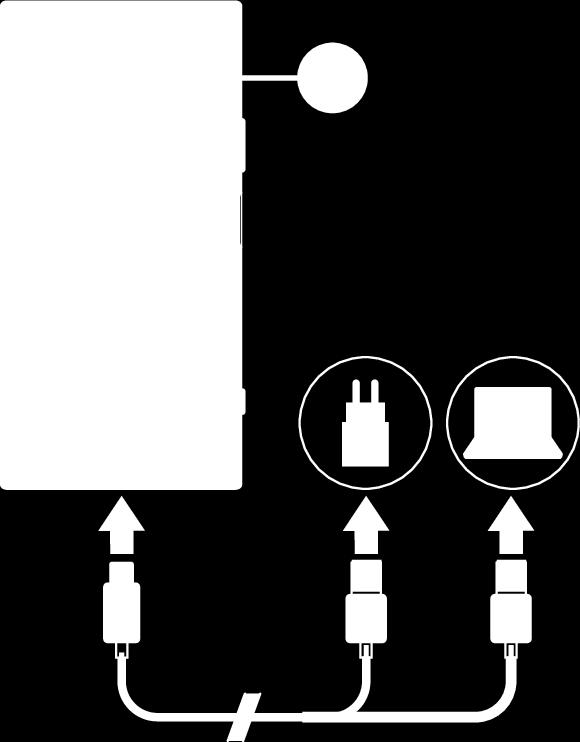 Akkumulátor és karbantartás A készülék töltése Mindig az adott Xperia modellhez készült eredeti Sony-töltőt és USB Type-C típusú kábelt használjon.