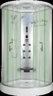 400x355 mm, C formájú Hidromasszázs kabin, káddal**(rendeléses termékek) Íves hidromasszázs zuhanykabin** 22.8021-1 22.