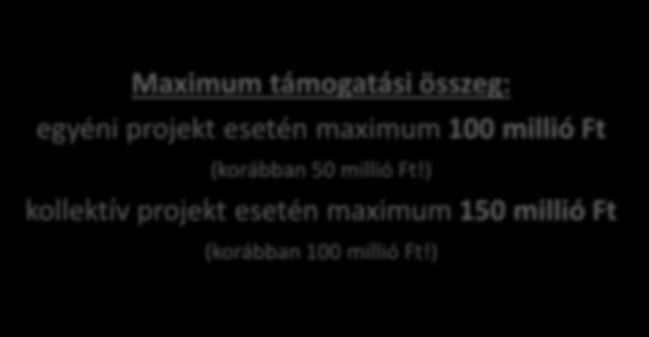 Gyógy- és fűszernövény termesztéshez kapcsolódó postharvest tevékenység eszközeinek beszerzése. Maximum támogatási összeg: egyéni projekt esetén maximum 100 millió Ft (korábban 50 millió Ft!