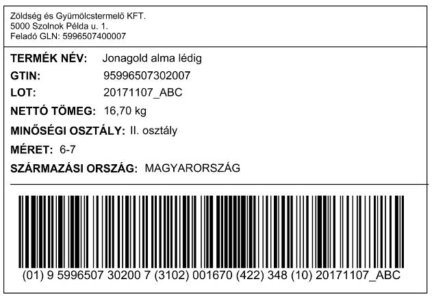 tulajdonságait (pl: csomagolás napja). A fentiekben leírt megoldások konkrét megvalósításait a következő ábrák szemléltetik.