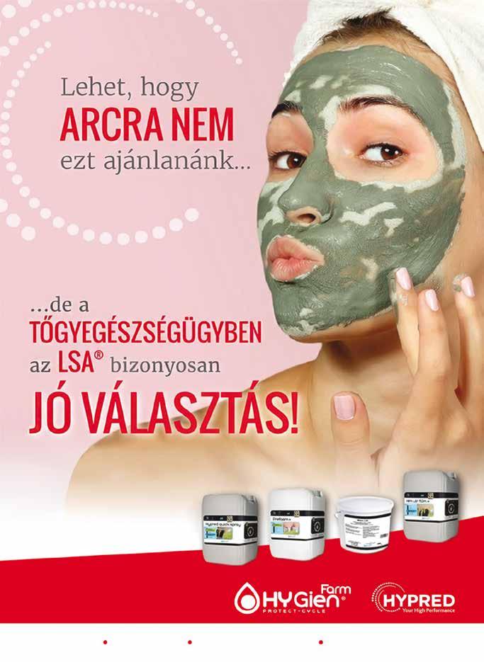 Az LSA gyengéd a bőrrel, de kíméletlen a tőgygyulladásért felelős kórokozókkal. Négy LSA tartalmú formula az Önök igényeire szabva. FORGALMAZÓ: Hypred Hungária Kft. 20