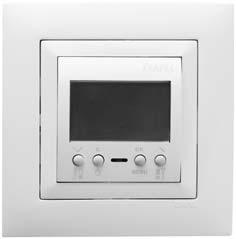Szobatermosztát (szoba/padló) infra távirányítással ( 33/433 S) A fűtés vagy a légkondicionálás hőmérsékletfüggő szabályzására használható.
