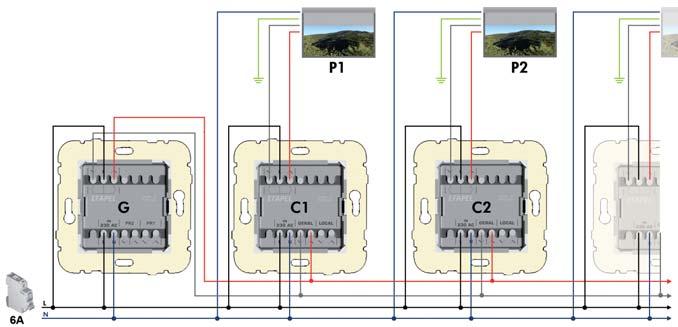 38 család Technikai paraméterek Technikai paraméterek 39 Redőnyvezérlő modulok Központi redőnyvezérlő modul infra távirányítással ( 3/43 S) A modulok redőnyök vagy redőny csoportok kézi vagy