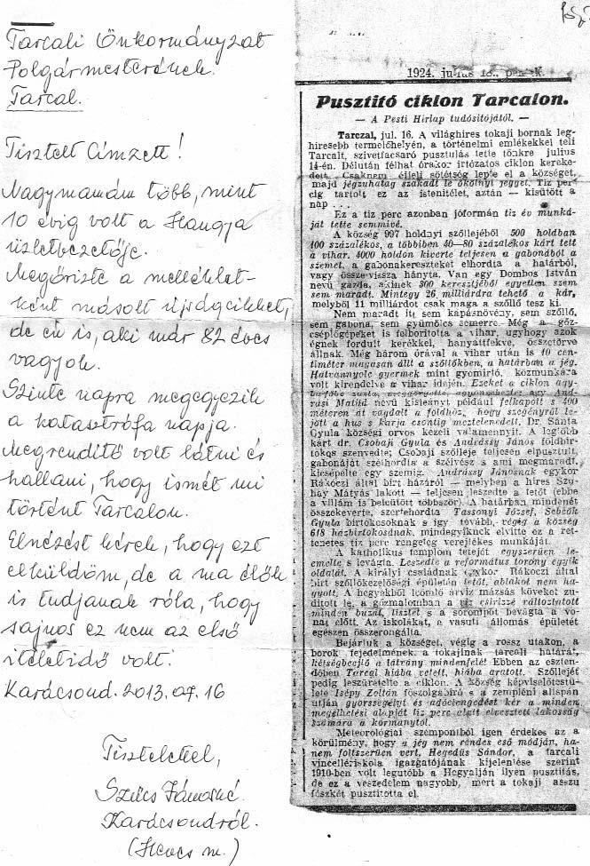 8 Tarcali Hírek Sport Folytatás a megyei III ban A Tarcal FC csapata kiesett és el búcsúzott a megyei II. osztály me zőnyétől.