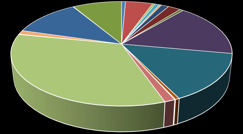 Vendéglátó Tárolási Szálloda jellegű Sport 2017 Segítségnyújtás 9% Tűzeset szabad területen 12% Egészségügyi, Egyéb szociális 5% létesítmny Otthon jellegű 33% Igazgatási, irodai Építkezési terület