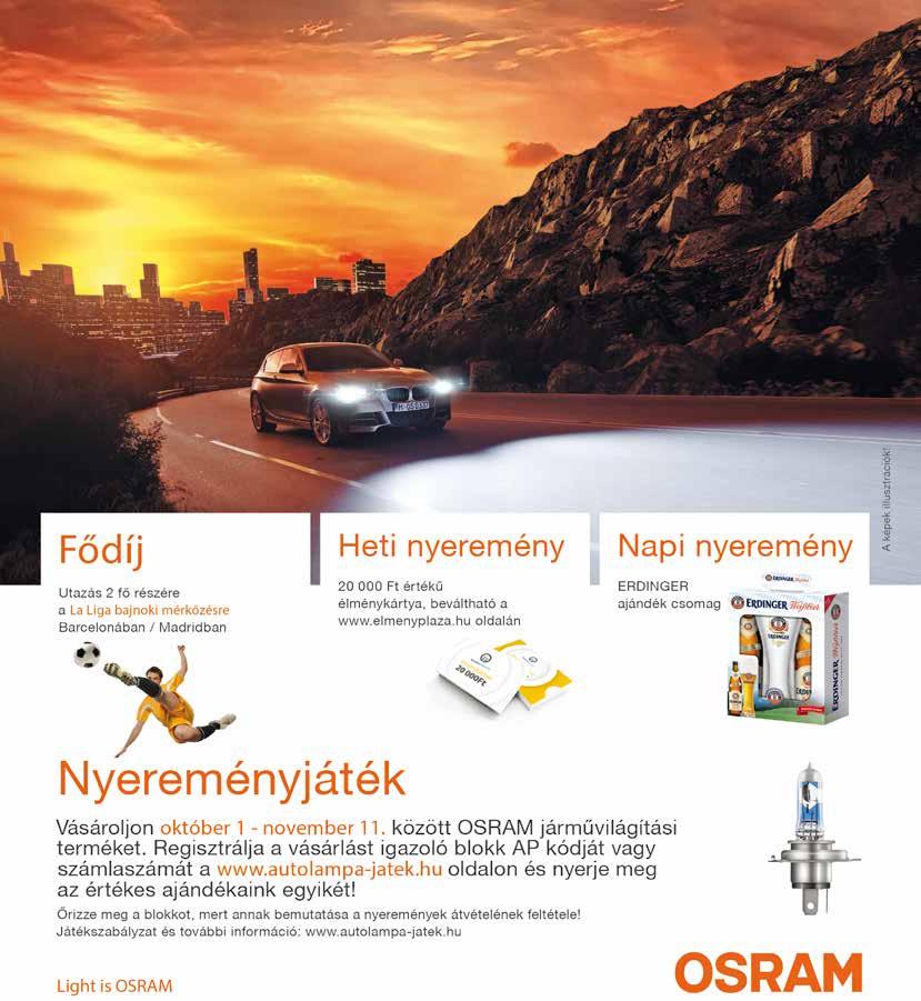 AXIÁL CIKKSZÁM MEGNEVEZÉS MEGJEGYZÉS NETTÓ ÁR 06-100-0105-04 Osram izzó 12V 60/55W H4 Cool Blue intense Duobox +20% fényerő (bruttó 2.590,- Ft) 2.