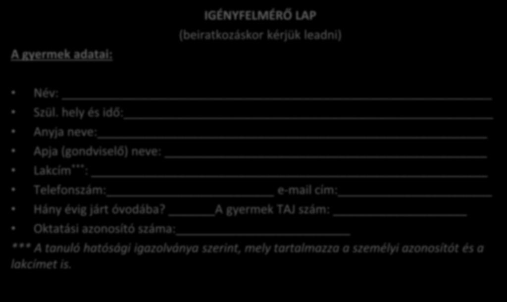 Hány évig járt óvodába?