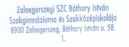 2. SZ. MELLÉKLET: BÉLYEGZŐ HASZNÁLATI SZABÁLY- ZAT 2.