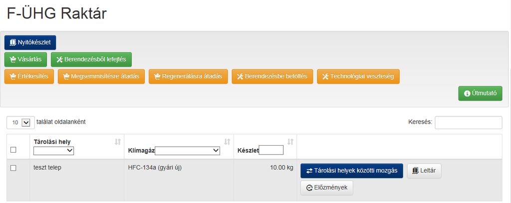 rögzítésre kerül a módosítás. A Mégse gombra kattintva törlődnek a felvitt adatok és nem kerülnek mentésre.