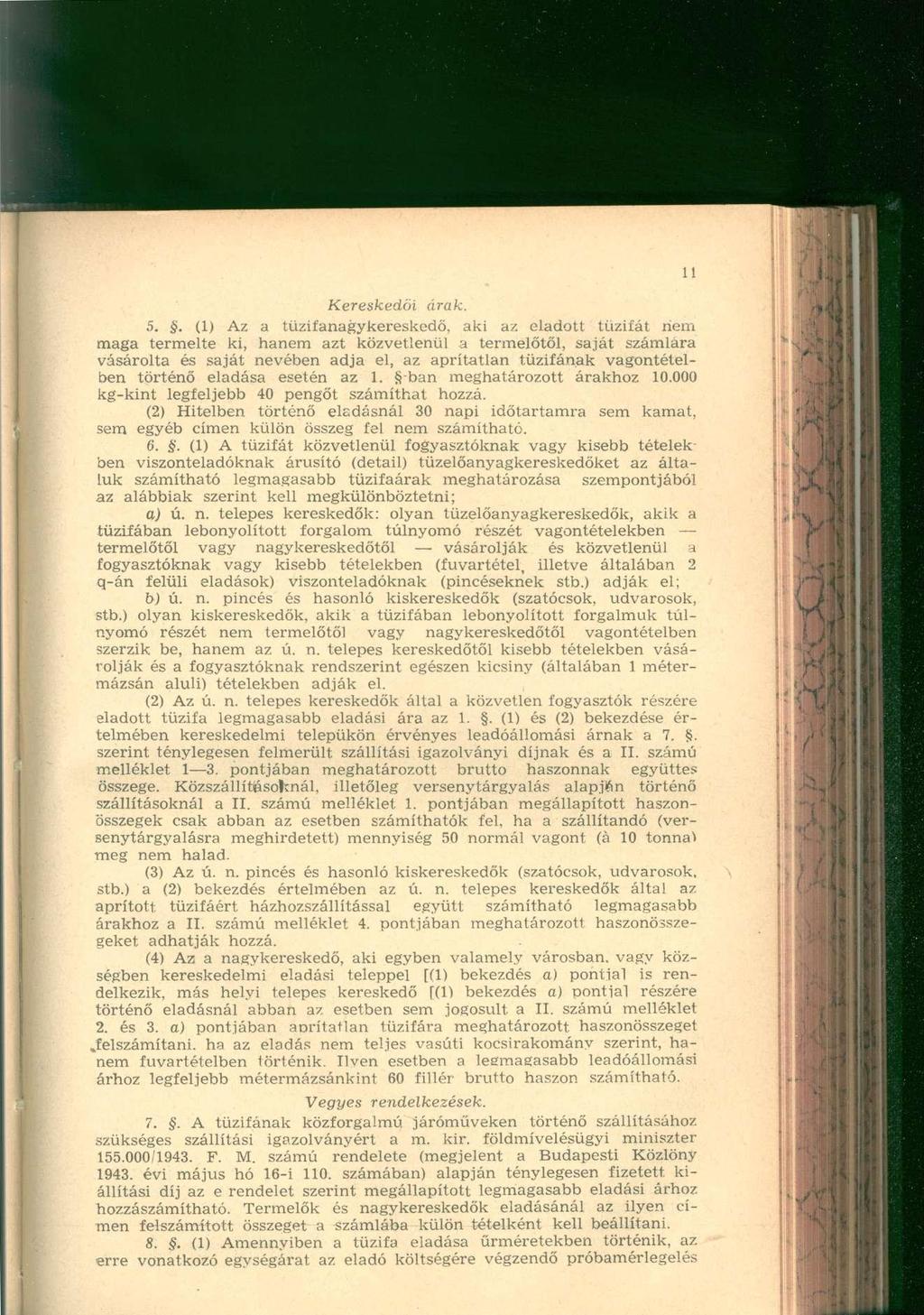 Kereskedői árak. 5.