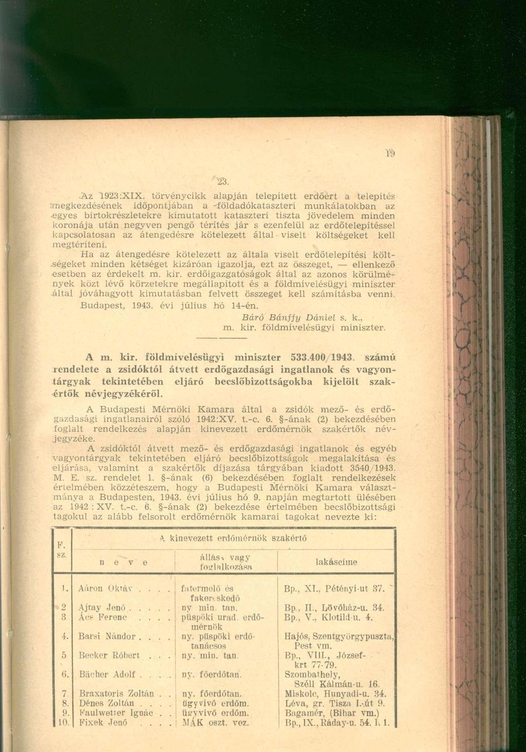 "23. -Az 1923:XIX.