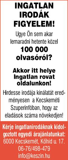 tégla lakás Irányár: 27,5 MFt Tel.: +36 70 686 5149 BALLÓSZÖGÖN 3 szobás családi ház eladó. Ár megegyezés szerint.