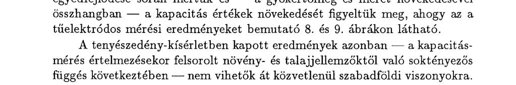 R aj ka i Kálmán, R. Végh Kriszt ina, Nacsa T i bor 68 lettségi állapotának a függvénye. Az 5. ábra segítségével a gyökérkapacitás talajnedvesség-tartalomtól való függése értelmezhető.