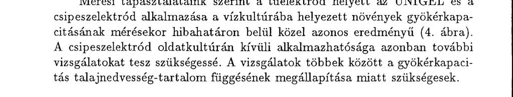 64 Rajkai Kál mán, R. Yégli Krisztina, Nacsa T i b or 0 2 4 6 8 10 12 14 16 Tííelektród-kapacitás [nf] 2.