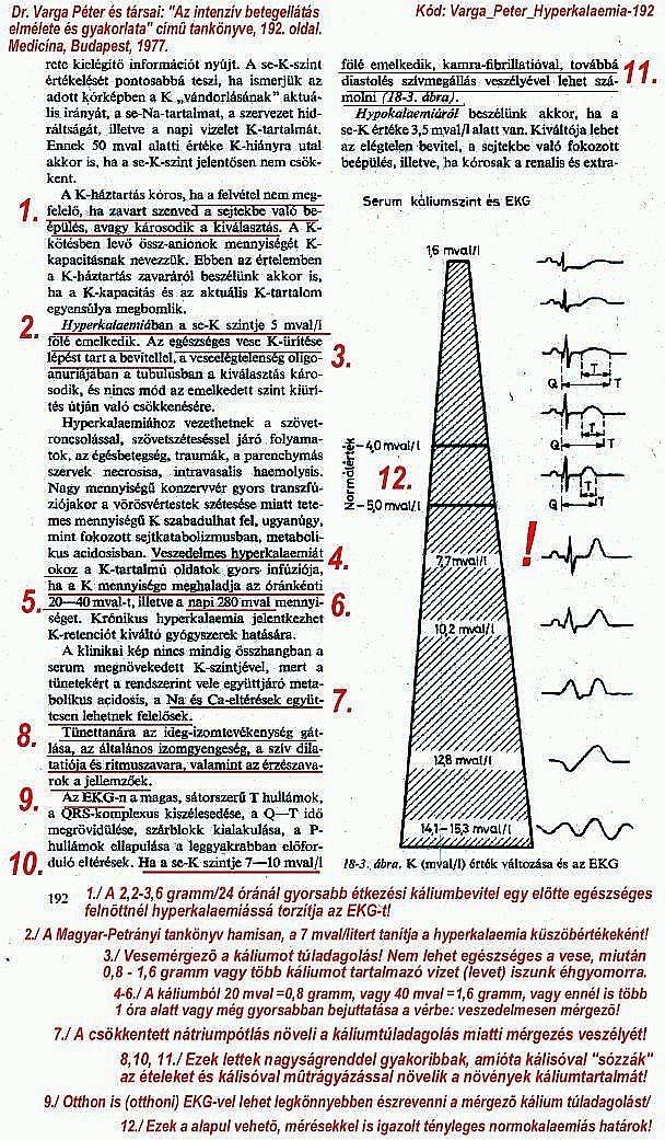 ill. 1,6 grammnál több kálium veszélyes keringési zavarokat, szívleállást is okozhat, ahogy az egy