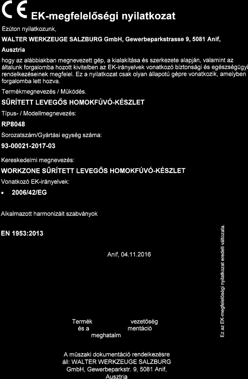 Megfelelőségi nyilatkozat