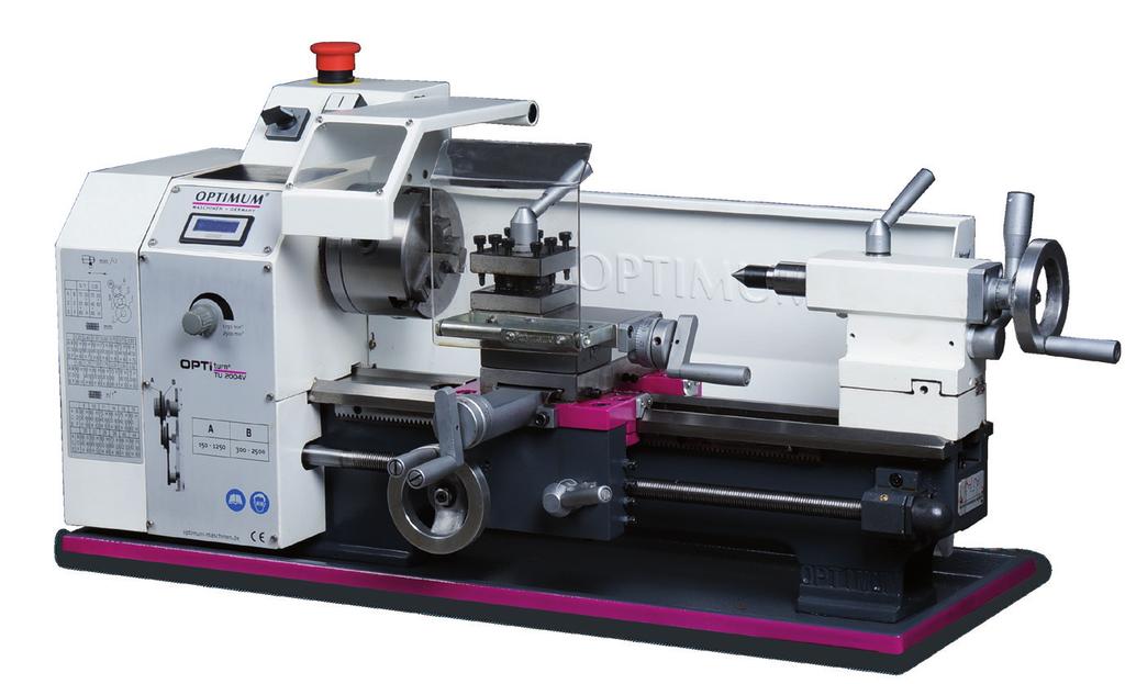 1550 mm / 410 kg Mellékelt kiegészítők ffhárompofás tokmány Ø 160 mm ffnégyes befogású késtartó ffcsere fogaskerék készlet ffkezelőszerszámok ffforgócsúcs MK3 ffgépláb ffútmérő rendszer ffgéplámpa TU