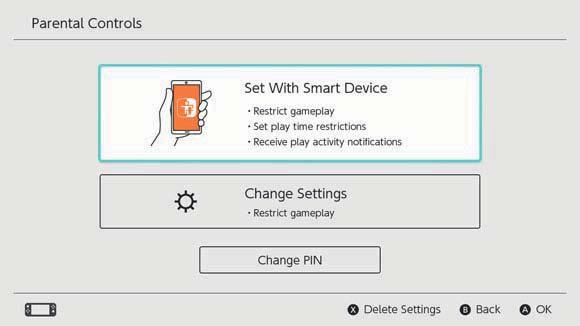 Controls (Szülői Felügyelet) opciót, Set Parental Controls (Szülői