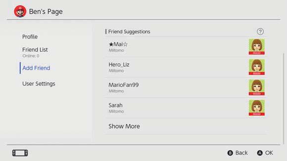 Saját Barát-azonosítóját a Felhasználói profi ljában tekintheti meg. Barát-azonosítóját a User Settings (Felhasználói beállítások) Friend Settings (Barátok beállításai) menüpontban is megtalálja.