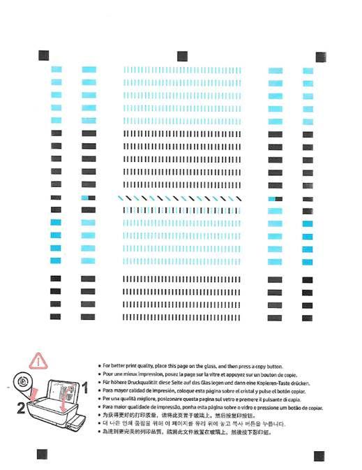 4. Az Eszköz szolgáltatásai lapon kattintson a Tintapatronok igazítása lehetőségre. A nyomtató kinyomtat egy igazítási lapot. 5.