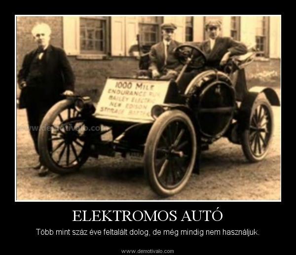 A villamos autó nem mai