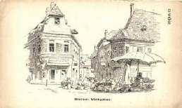 Győr, Radó tér, h áttérben a