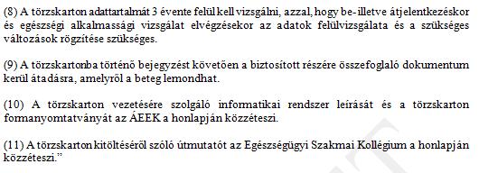 továbbiakban 10 pontban ismerteti a