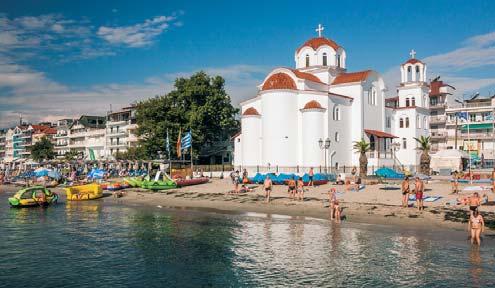 Piéria tartományban megtalálható a tenger, a ho mok, a só és az is te ni szel lõ, mely a mitikus Olimposz csú csa i ról leszáll a paradicsomba illõ, szépséges partokhoz.