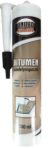 TÖMÍTŐMASSZÁK RAGASZTÓK Bitumen 300ml A United Sealants Bitumen egykomponensű, használatra kész, oldószeres tömítőmassza.