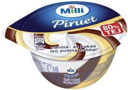 többféle Milli Piruet puding