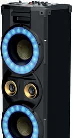 30 / www.auchan.hu Sencor SSS 4001 Bluetooth hangrendszer 400 W,LED kijelz, 2 mély + 2 magas hangsugárzó, 40-16 000 Hz, Bluetooth, Audio 2.