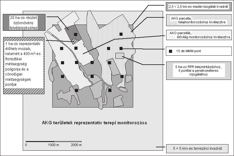 2. ábra. Az AKG területek reprezentatív terepi monitoring terve (Szabó, 2009) IRODALOM Körtáj Kft 2008. Az AIR monitoring funkcióinak fejlesztése, monitoring adatszolgáltatás. III. kötet.