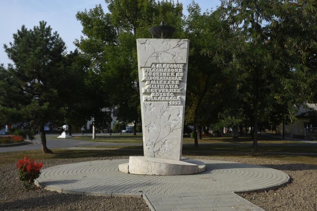 Sorszám: 5. A védendő objektum megnevezése: II. világháborús emlékmű Vizsgálat ideje: 2002. augusztus hó Címe: Szent Erzsébet u. Helyrajzi szám: 1544.
