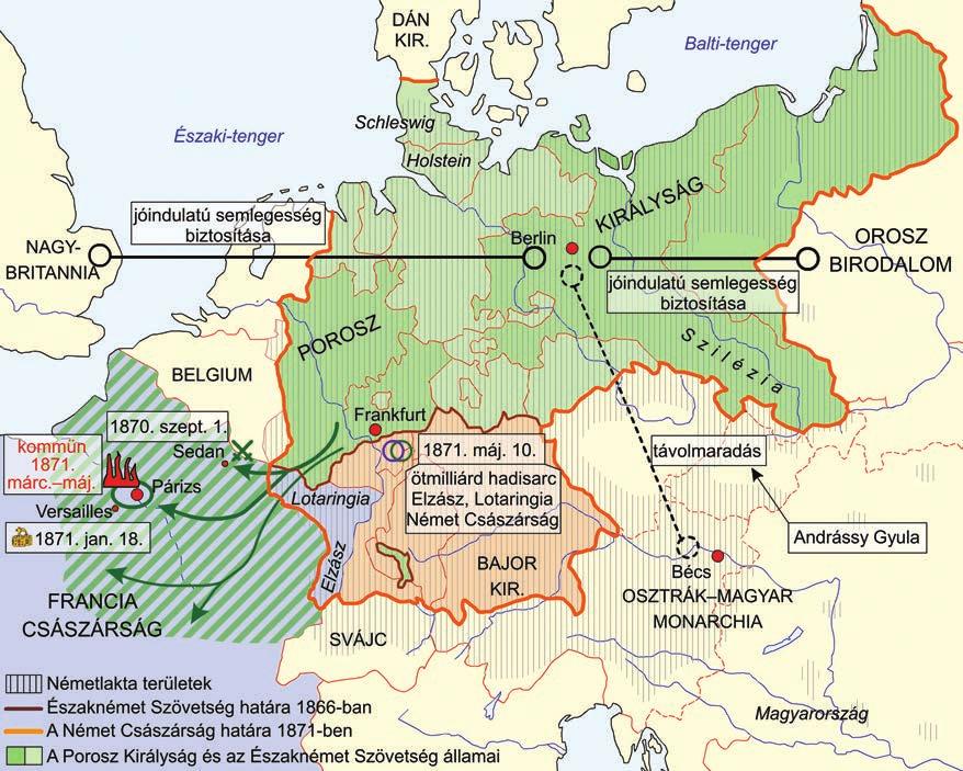 A győzelem hatására a délnémet államok is csatlakoztak a porosz vezetésű szövetséghez.