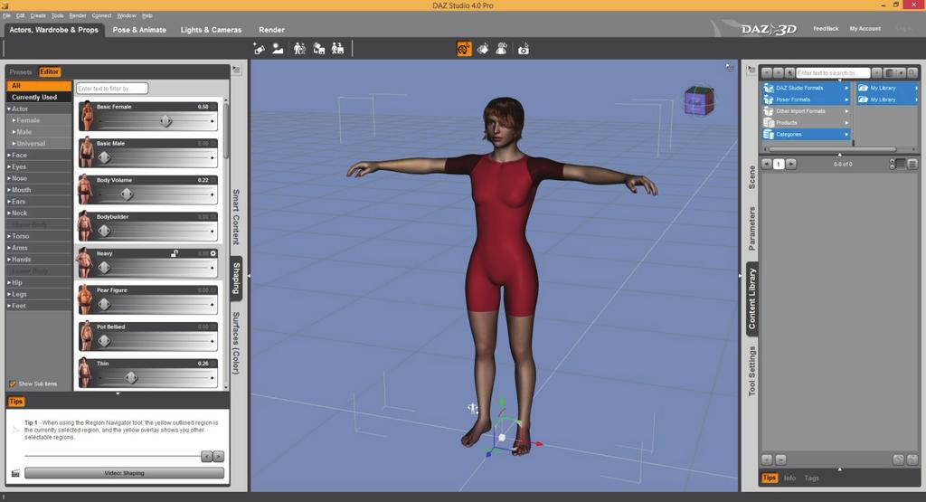 260 Leindler Milán és munkatársai 2. ábra. A DAZ Studio program kezelőfelülete vettük azokat, melyek a személy arcán található jellemzőit, vagy nagyon apró testrészeket módosítanak (pl.